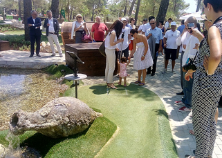 Opening day at Zaton adventure golf