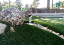 Vase with running water at Zaton Adventure Golf