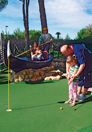 Gondola at Marina di Venezia Adventure Golf