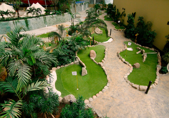 Adventure golf lanes