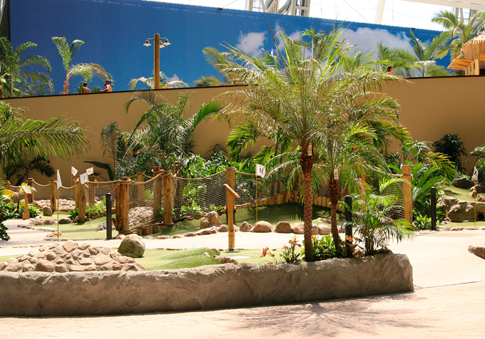 Side view of Tropical Island Adventure Golf