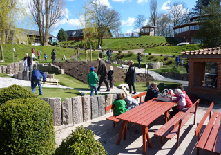 Seating area at the Adventure Golf