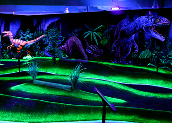 Dinosaurs at Husum Adventure Golf