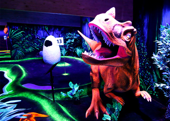 Adventure golf T-rex