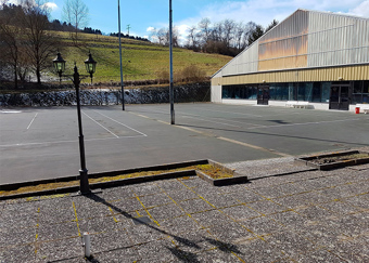 We built the adventure golf on top of two old tennis courts