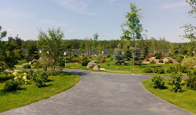 Entrance to the adventure golf