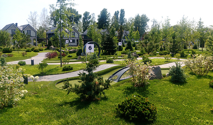 Garden feeling at the adventure golf