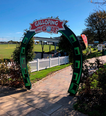 Entrance to Galloping Mini Golf